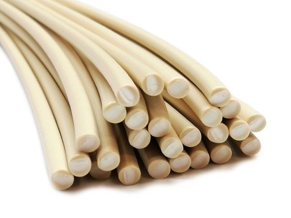Plastic welding rods PE-HD 4mm round Ivory (RAL1014) 25 rods HDPE | az-reptec